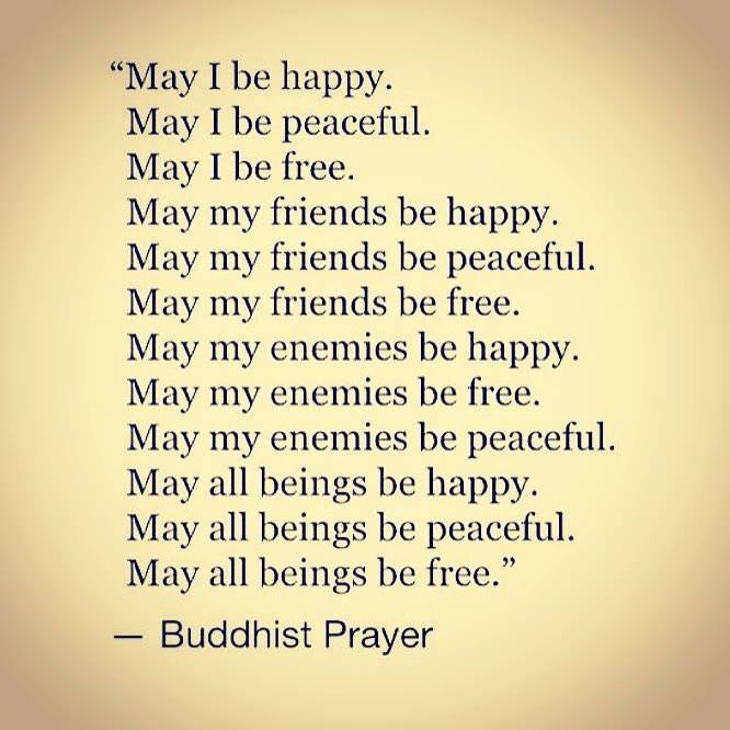 Buddhist Prayer metta happy blessing