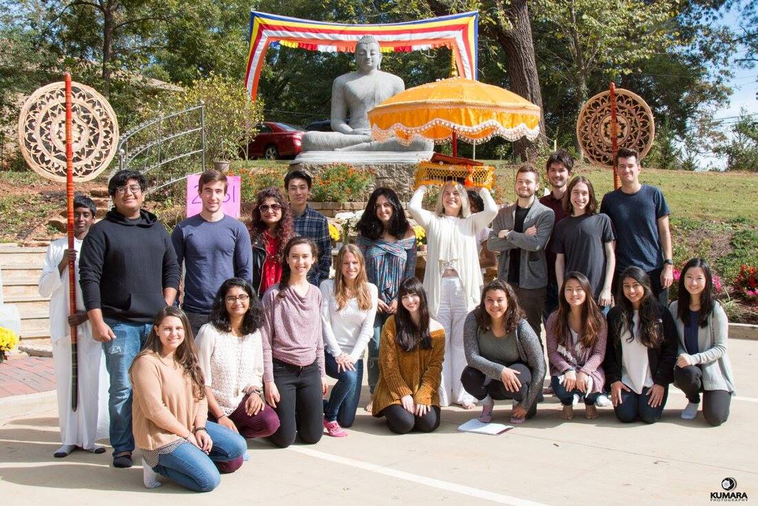 Emory university students religion field trip Buddhist temple Atlanta