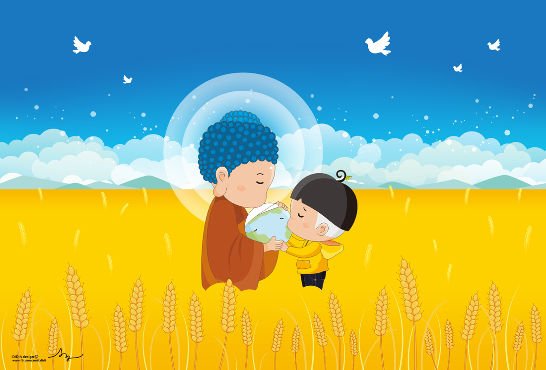 Buddhist prayer peace Ukraine Russia