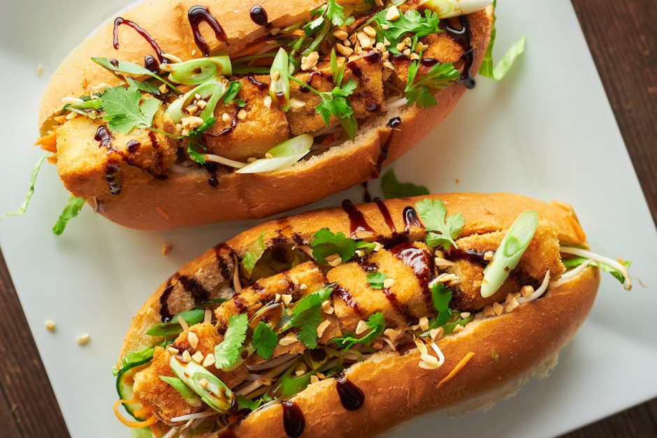 Vegetarian Vietnamese Asian fusion food sandwich banh mi vegan plant based Atlanta